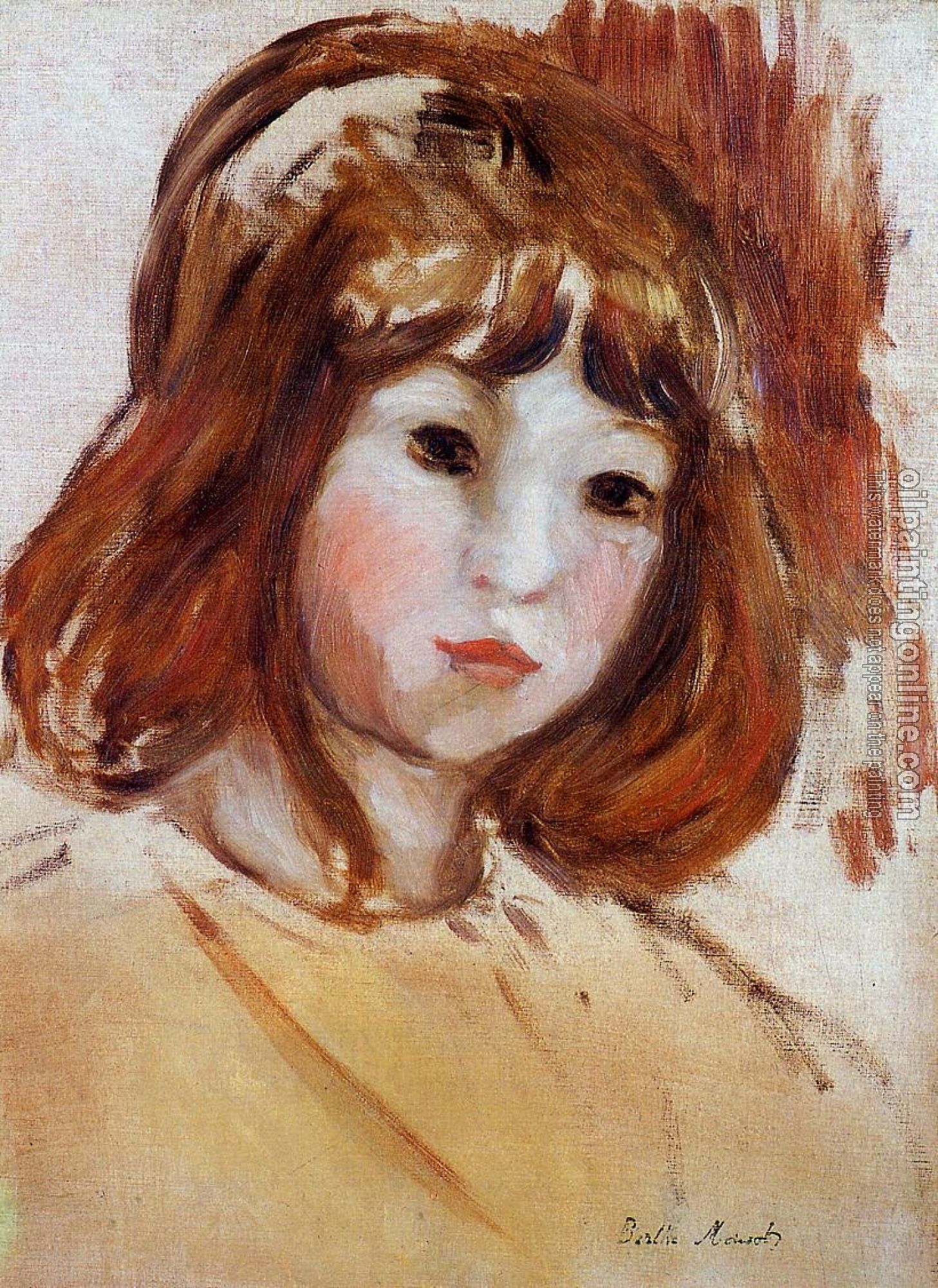 Morisot, Berthe - Portrait of a Young Girl